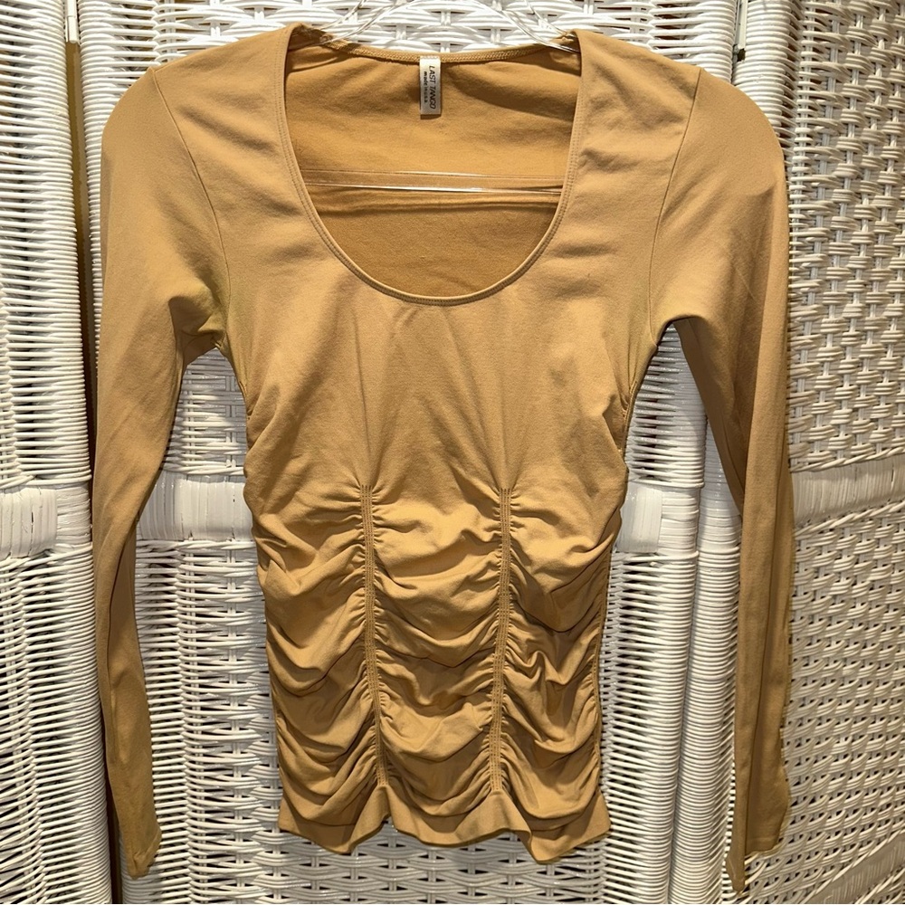 Last Tango Long Sleeve Ruched Top S/M